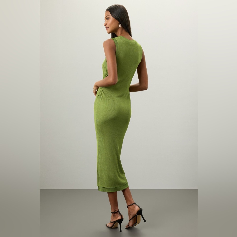 Atlein x RTR Green Knit Midi Dress - Picture 2 of 10